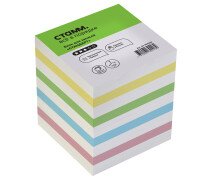 Блок для записи 9*9*9 см, СТАММ "Стандарт" цветной