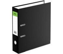 Папка-Регистратор 70 мм СТАММ "Бизнес", бумвинил,  нижний метал. кант, черная