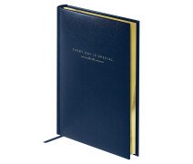 Ежедневник недатированный А5, 136л., твердый переплет, кожзам, BG "Dallas. Blue", синий