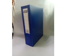 Папка архивный короб 80мм X8CM пластик на кнопке Tranbo Синий