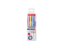 Набор текстовыделителей СТИРАЕМЫХ 4 ЦВЕТА, BRAUBERG "REWIND", двусторонние со стирателем, 1-4мм