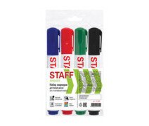 Набор маркеров для доски 4 цвета 5 мм, STAFF "Manager" WBM-491