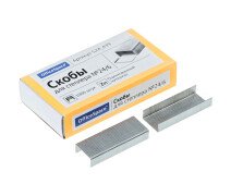 Скобы для степлера №24/6 OfficeSpace, оцинкованные, 1000шт., до 30л.