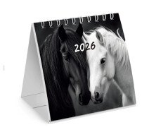 Календарь-домик настольный на гребне, 2026 г., BRAUBERG, 101х101 мм, "Символ 2026"