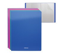 Папка с 20 вкладышами "ErichKrause Diagonal Vivid" ассорти 1/4