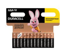Батарейки AAA  Duracell Basic (LR03) алкалиновая