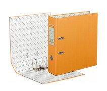 Папка-регистратор 80 мм ECONOMY PLUS, оранж,ПБП