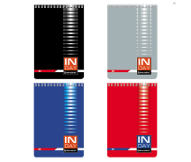 Блокнот А5 80л BRAUBERG INDAY гребень картон клетка