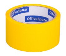 Клейкая лента упаковочная 48 мм*40 м OfficeSpace желтая 45мкм