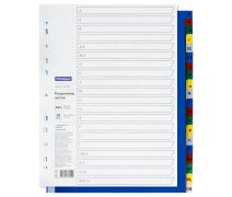 Разделитель листов 20 листов, А4 OfficeSpace ,  алфавитный А-Я, цветной, пластиковый