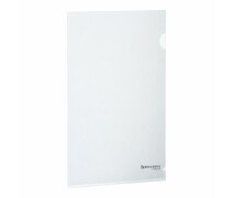 яУголок пластиковый А4 180 мкм BRAUBERG SUPER, прозрачная