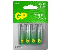 Батарейка AA GP Super G-Tech (LR6) 15A алкалиновая,4 шт
