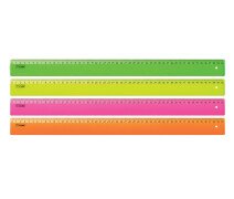 Линейка 50 см СТАММ пластиковая, цветная