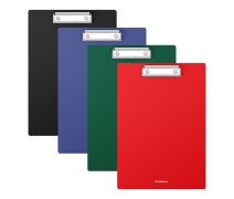 Планшет пластиковый с зажимом А4, 1300 мкм, ErichKrause Matt Classic, МИКС