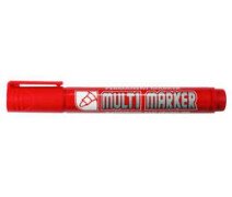 Маркер перманентный 3 мм Crown "Multi Marker" красный, пулевидный