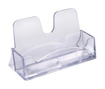 Визитница настольная 40*100 мм СТАММ, , настольная прозрачная