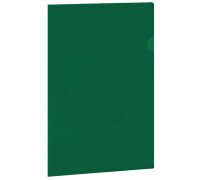 Уголок пластиковый А4 180мкм BRAUBERG UNIVERSAL, зеленая