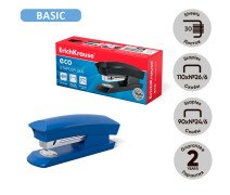 Степлер №24/6 и 26/6,ErichKrause ECO до 30 листов, микс