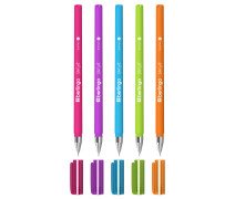 Ручка шариковая 0,7 мм Berlingo "Starlight" синяя, прорезиненный корпус ассорти142654/255130/CBp_0